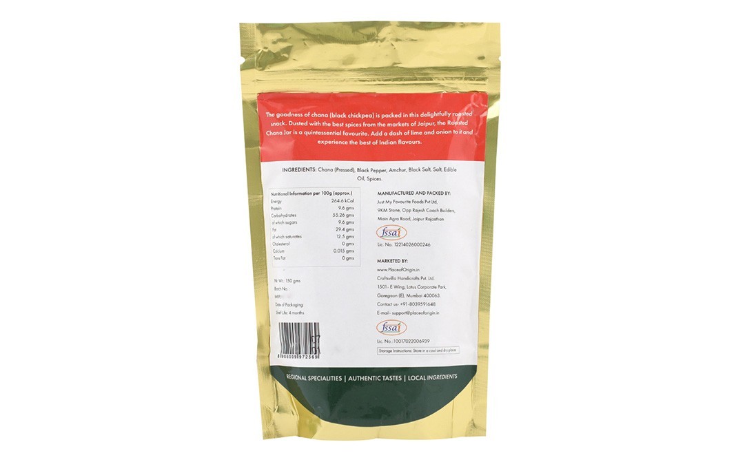 Place of Origin Roasted Chana Jor    Pack  150 grams
